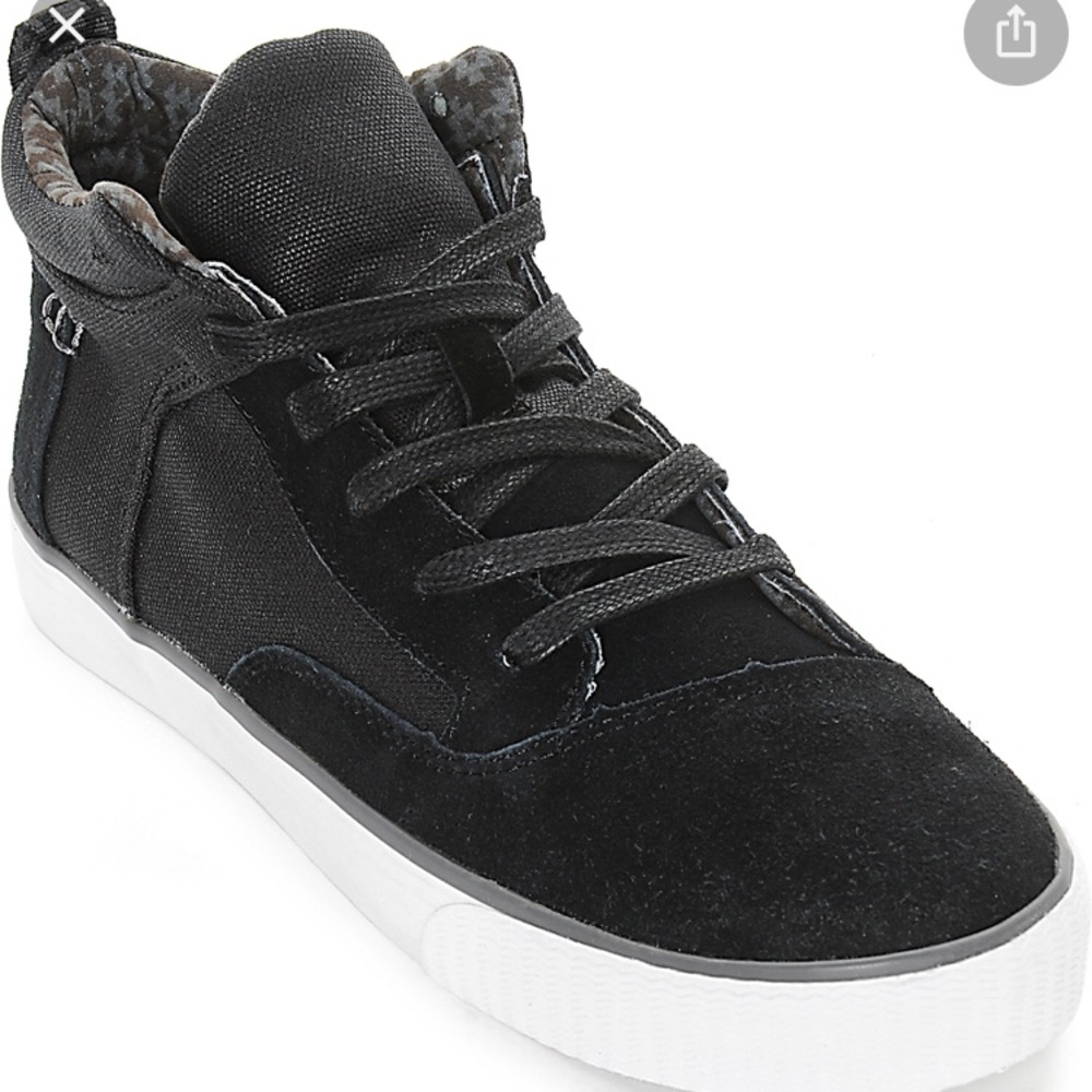 Toms Camila Black Weatherized High Top Shoes